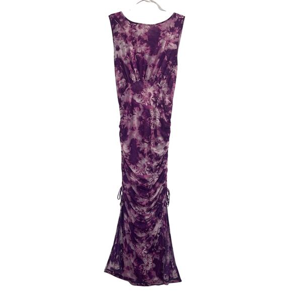 New Free People Take Me Away Midi Purple Dress Women’s Size Medium - Picture 4 of 9